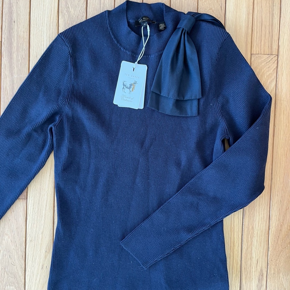 Ted Baker Navy Crew Neck Sweater